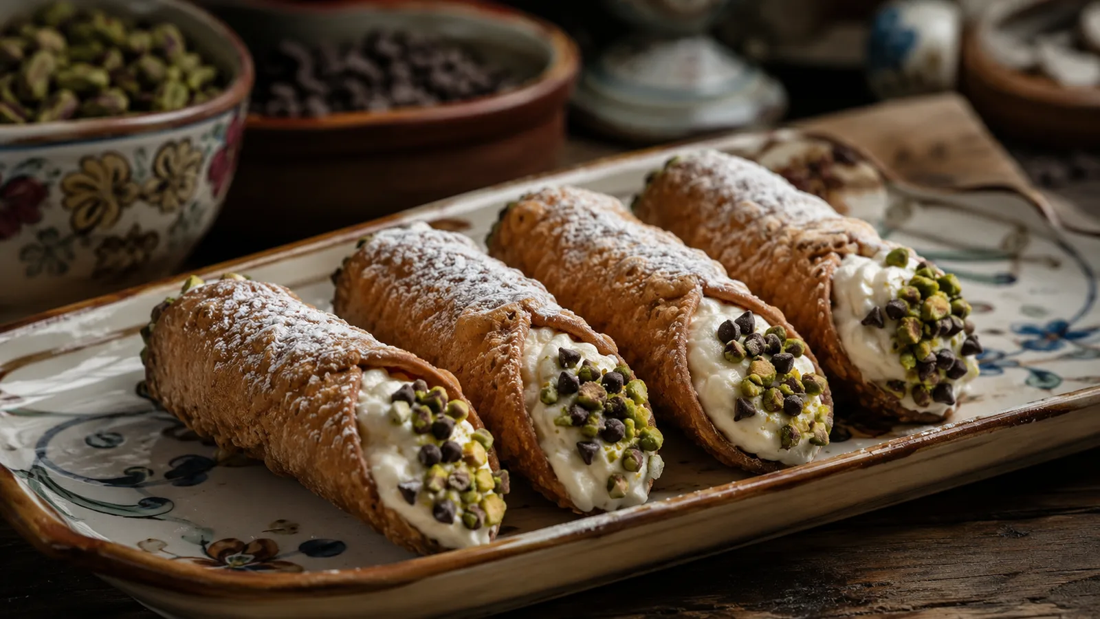 Cannoli Siciliano com Creme de Ricota