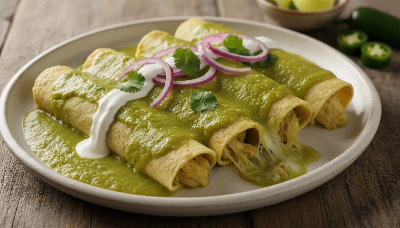 Enchiladas Verdes com Frango