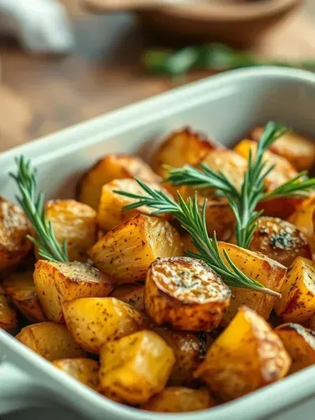 Batata Rústica Assada com Alecrim: O Acompanhamento Perfeito!