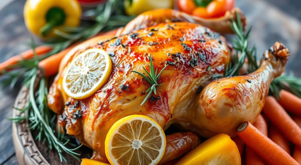 Frango Assado Brasileiro Tradicional com Ervas e Limão (Receita Caseira Autêntica)