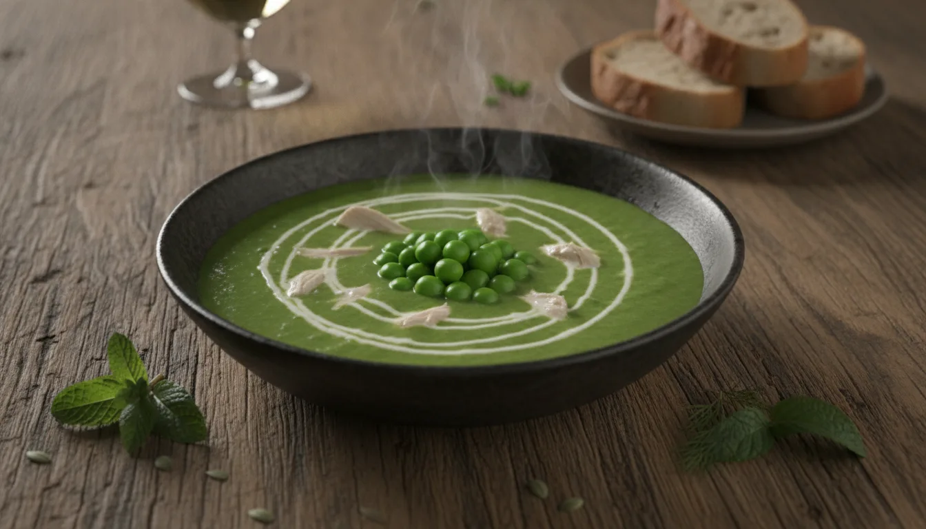 Sopa Cremosa de Ervilha com Frango: Receita Reconfortante para o Jantar