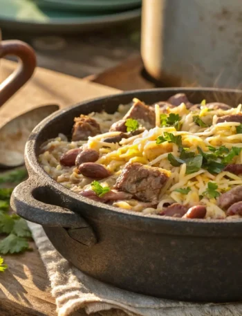Baião de dois cremoso