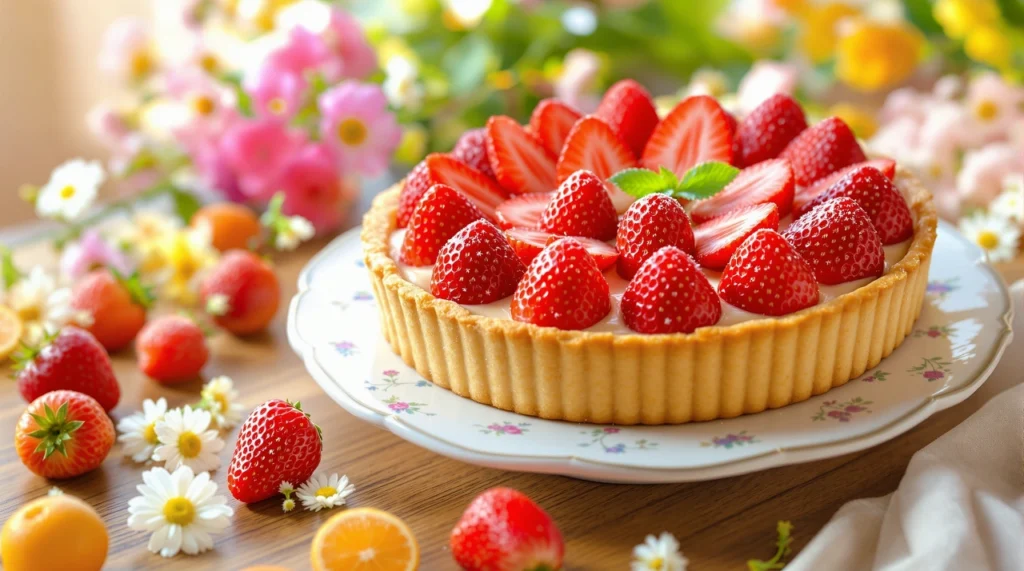 Torta de Morango com Creme