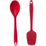 Kit Colher e Espátula de Silicone Premium Utensílioss para Cozinha
