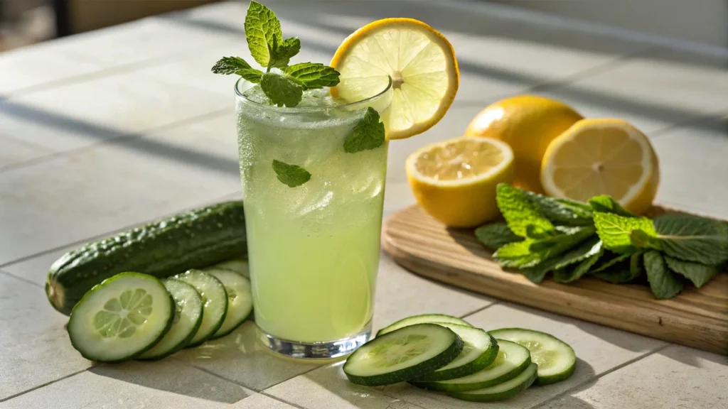 Suco Detox Desintoxicante de Pepino e Limão