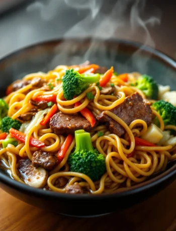 Yakisoba de Carne e Legumes