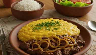 Carne de sol com pirão